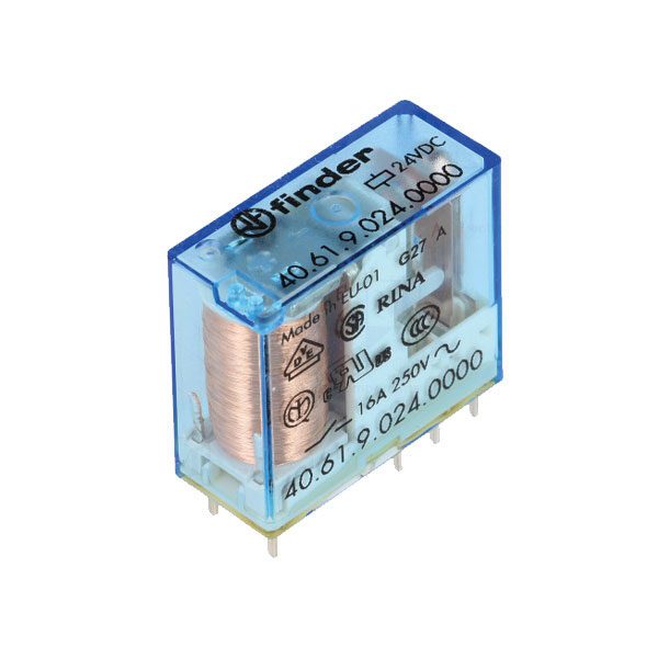 رله شیشه ای فیندر مدل 1 کنتاکت 24VDC_کد 406190240000
